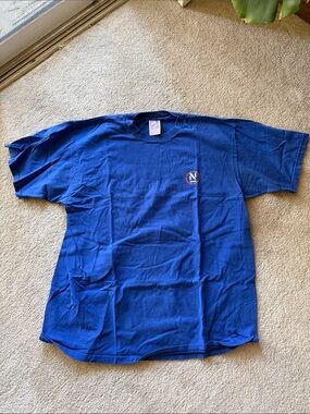 Nautica Royal Blue Short-Sleeve Crewneck Tee with Chest N Logo